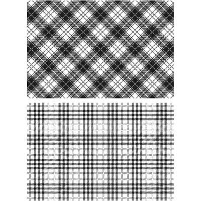 Stampers Anonymous Tim Holtz Cling Stamps - Perfect Plaid